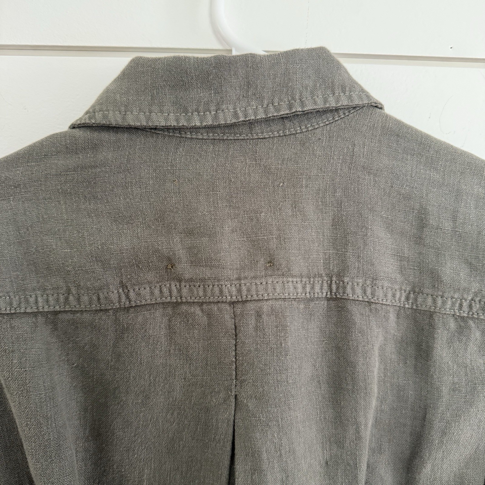 L'agence Button Down Utility Belted Jacket Size S… - image 7