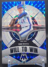 Tom Seaver 2022 Panini Mosaic #WW-11 Will to Win Reactive Blue /99 Mets