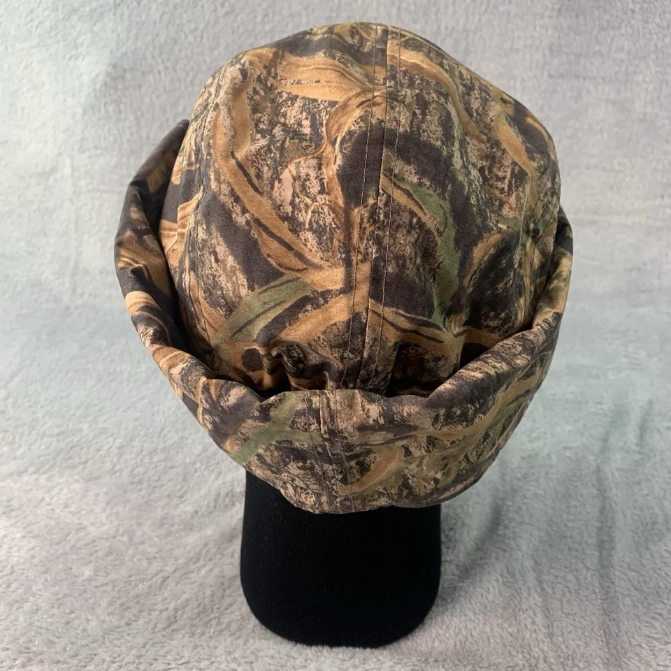 Vtg Cabelas Duck Hunting Camo Hat Thinsulate Gore-Tex Ear Flaps & Buckle Jones - Image 4 of 4
