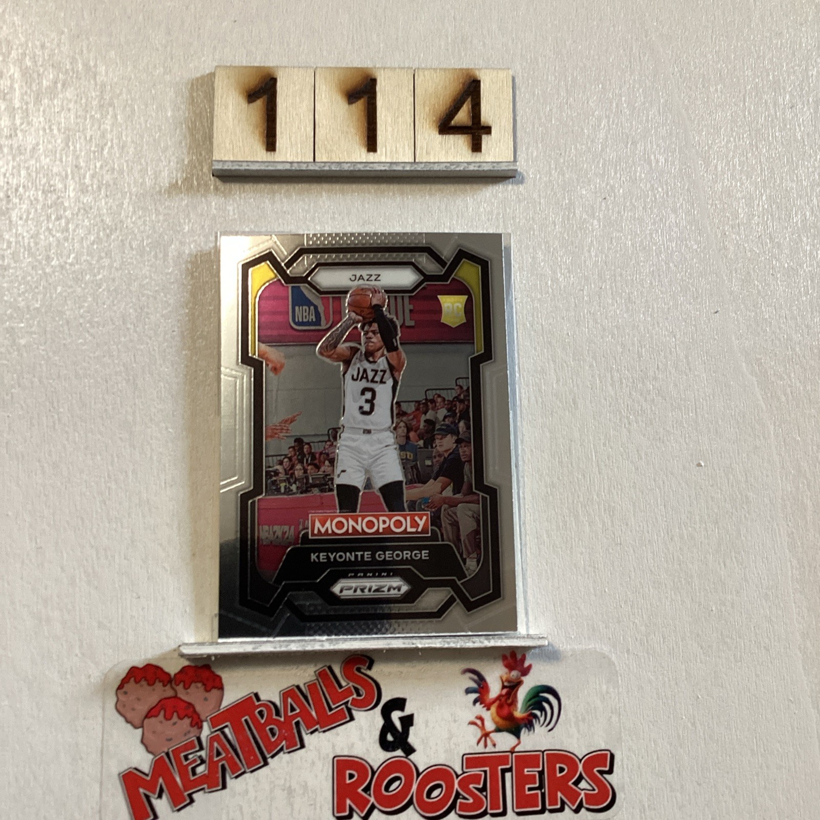 2023-24 Panini Prizm Monopoly #87 Keyonte George Rookie