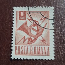Romania 1968 Stamp 10 Bani Post Emblem Communication Scott 1968 Used