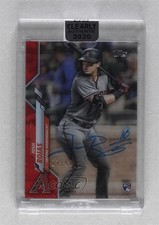 2020 Topps Clearly Authentic Auto Red /50 Josh Rojas #CCA-JRO Auto 18pg
