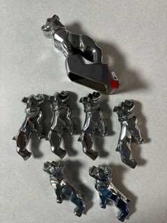 Mack Truck Bulldog OEM Chrome Hood Ornament & Fender Emblem Vintage Lot