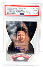 2018 Certified Potential AUTOGRAPH ANFERNEE SIMONS Basketball Card PSA 9 MINT