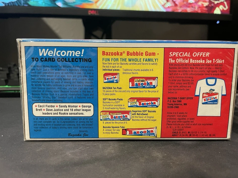 Bazooka Joe Bubble Gum Factory Sealed Box Includes-1991 Topps Baseball Card ⚾️ - Image 3 of 3