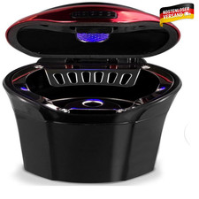 Auto Aschenbecher LED-Licht blau USB-Ladung