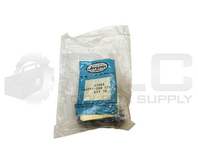 SEALED NEW BAG OF 10 JERGENS 25904 INSERT CARBON STEEL