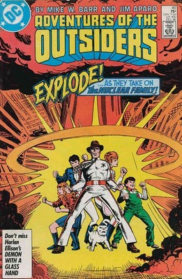 Adventures of the Outsiders, The #40 FN; DC | Nuclear Family Mushroom Cloud - w/