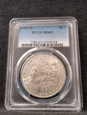 1902-O New Orleans Silver Morgan Dollar PCGS MS63 Beautiful Coin