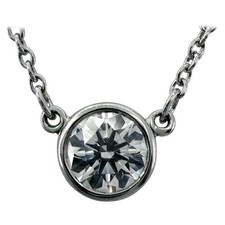 Tiffany & Co. Elsa Peretti Large Diamond By The Yard Platinum Necklace 6.1mm