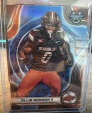 Ollie Gordon 2024 Bowman University No. 41 Best Blue 35/149 Oklahoma State 