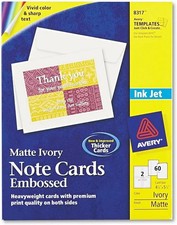 AVERY - AVE8317 - Embossed Note Cards