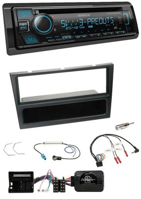 Kenwood Bluetooth USB CD Steering Wheel DAB Car Stereo for Vauxhall Corsa C 2004-2006 Black