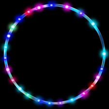 Color-Changing LED Hula Hoop for Fun Fitness - 36in, Perfect for All Ages