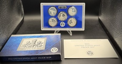 2022-S American Women Quarter GEM PROOF Clad 5 Coin Set w 2022 US MINT Box COA