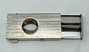 Vintage Apollo German Silver Cigar Cutter, Rostfrei DBGM, Spring-Loaded