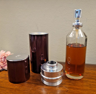 *READ* VTG CHARLES OF THE RITZ EDT Natural SPRAY Atomizer 2 oz Perfume Burgundy