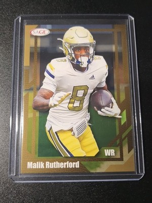 Malik Rutherford - Sage Football 2026 - Georgia Tech Yellow Jackets - Gold