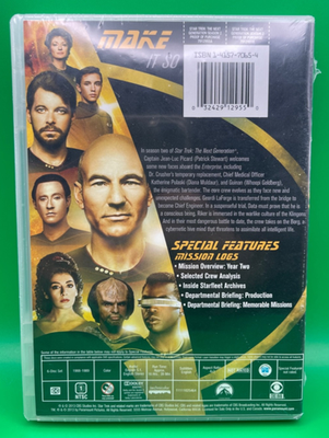 Star Trek: The Next Generation - Season 2 (DVD, 2013, 6-Disc Set