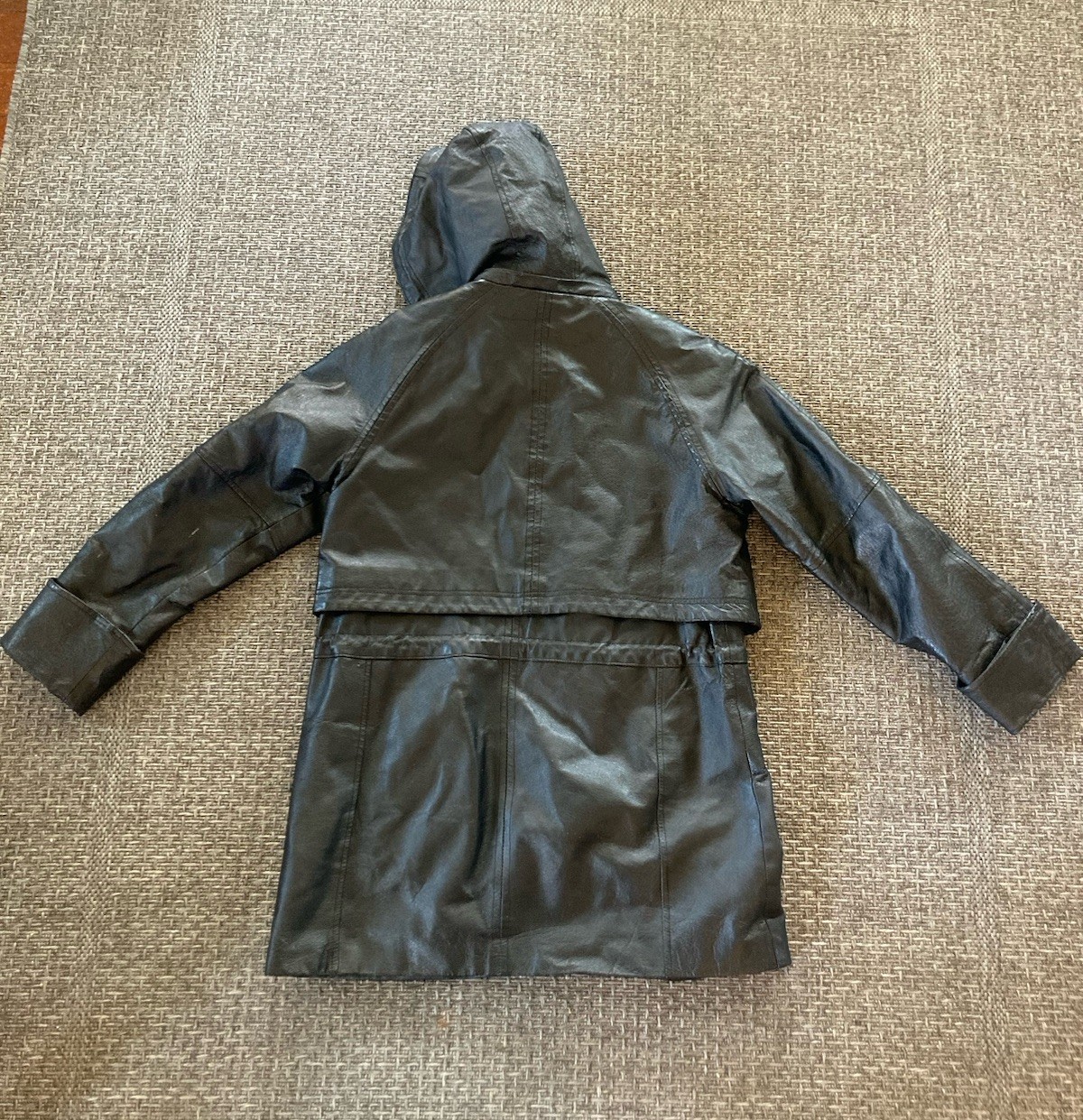 Phase Two Leather Duster Jacket Full Length Trenc… - image 6