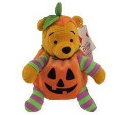 Disney Bean Bag Plush - HALLOWEEN POOH Winnie the Pooh 8 inch - Mint w/Tag