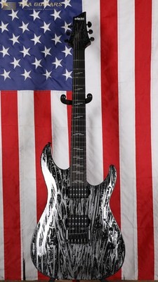 Schecter C-1 Silver Mountain - Black/Silver