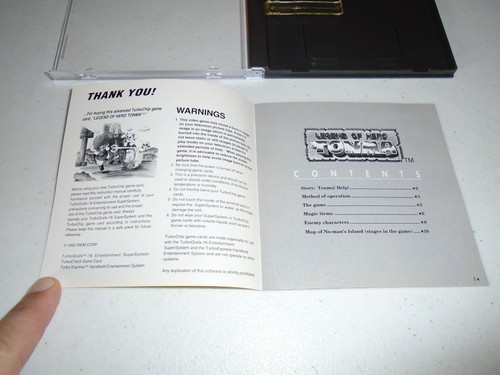 Legend of Hero Tonma juego con manual, IREM USA ☆☆ Auténtico (NEC TurboGrafx-16) - Imagen 11 de 24
