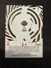 2019-20 ILLUSIONS BASKETBALL MYSTIQUE JAMES HARDEN #1 ORANGE ACETATE MINT NEW