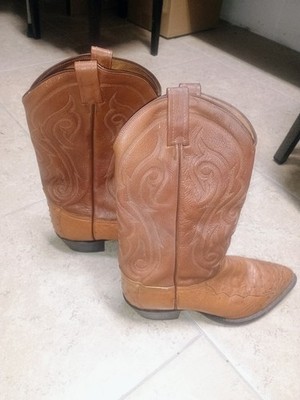 Vintage Tony Lama CY 907 Ostrich Cowboy Boots | Exotic | USA Made | Men s 10 D