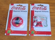 Vintage 1997 Coca-Cola Magnets 51582 and 51591 - Sealed