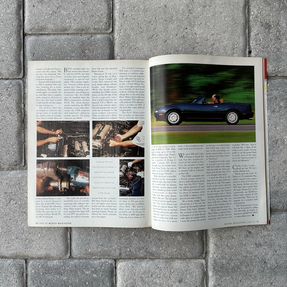 RARE Miata Magazine Miata Club Of America Magazine Issue 98’ 4, 99’ 3, 00’ 2 & 3 Foto 4 de 4