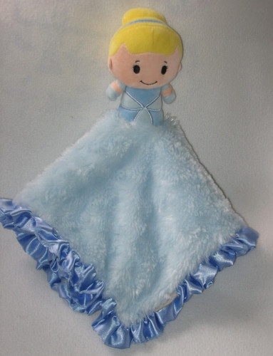 Itty Bittys Blue Cinderella Security Blanket Baby Lovey Disney Hallmark