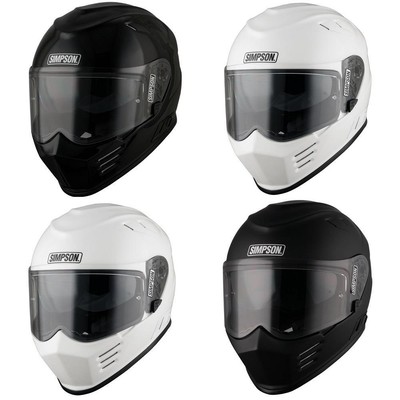 Simpson Venom Plain Vollgesicht Motorradhelm massiv Motorrad Crash Deckel 22,06