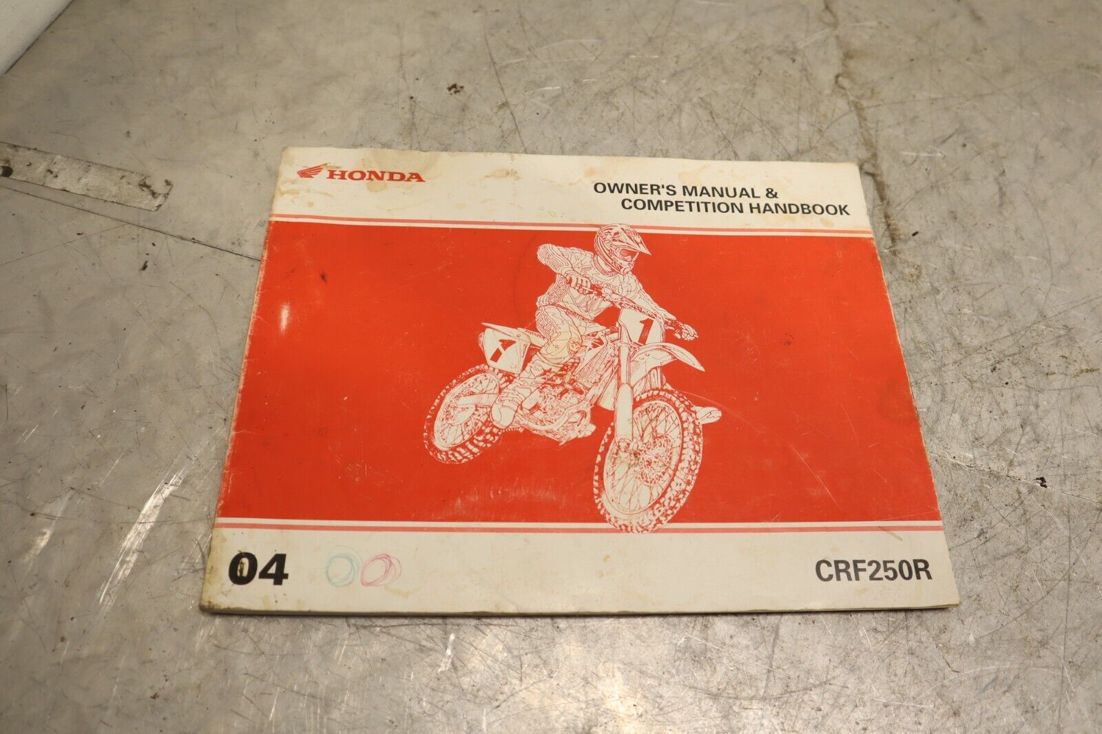 2004 Honda CRF250R Factory owners and Excellent handboo competition Mail order cheap manual