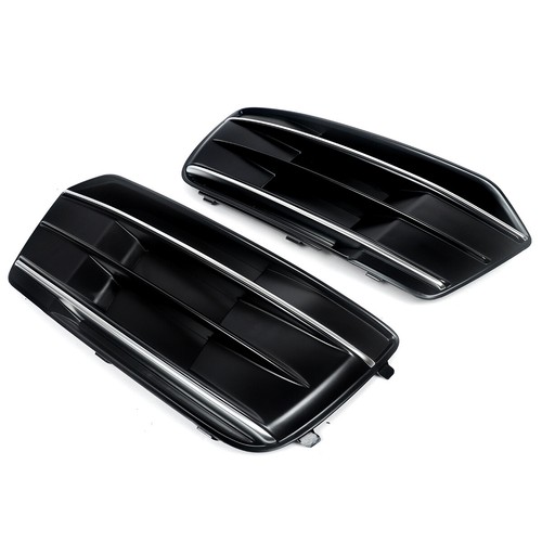 Cubierta de parachoques delantero L&R luz antiniebla lateral rejilla bisel cubierta para Audi Q5 2018-2020 - Imagen 10 de 13