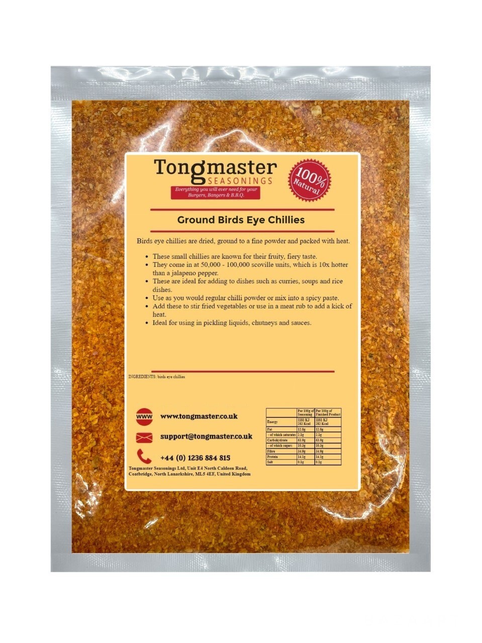 Ground Birds Eye Chillies - 50g