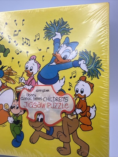 New Rare Vintage Disney Springbok 48 pc Jigsaw Puzzle On Parade factory Sealed - Picture 2 of 13