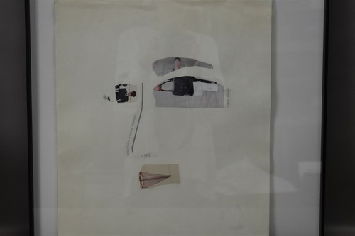 Magazine Collage Art Portrait Abstract Face Minimalism Signed Heller 2014 - Picture 2 of 8