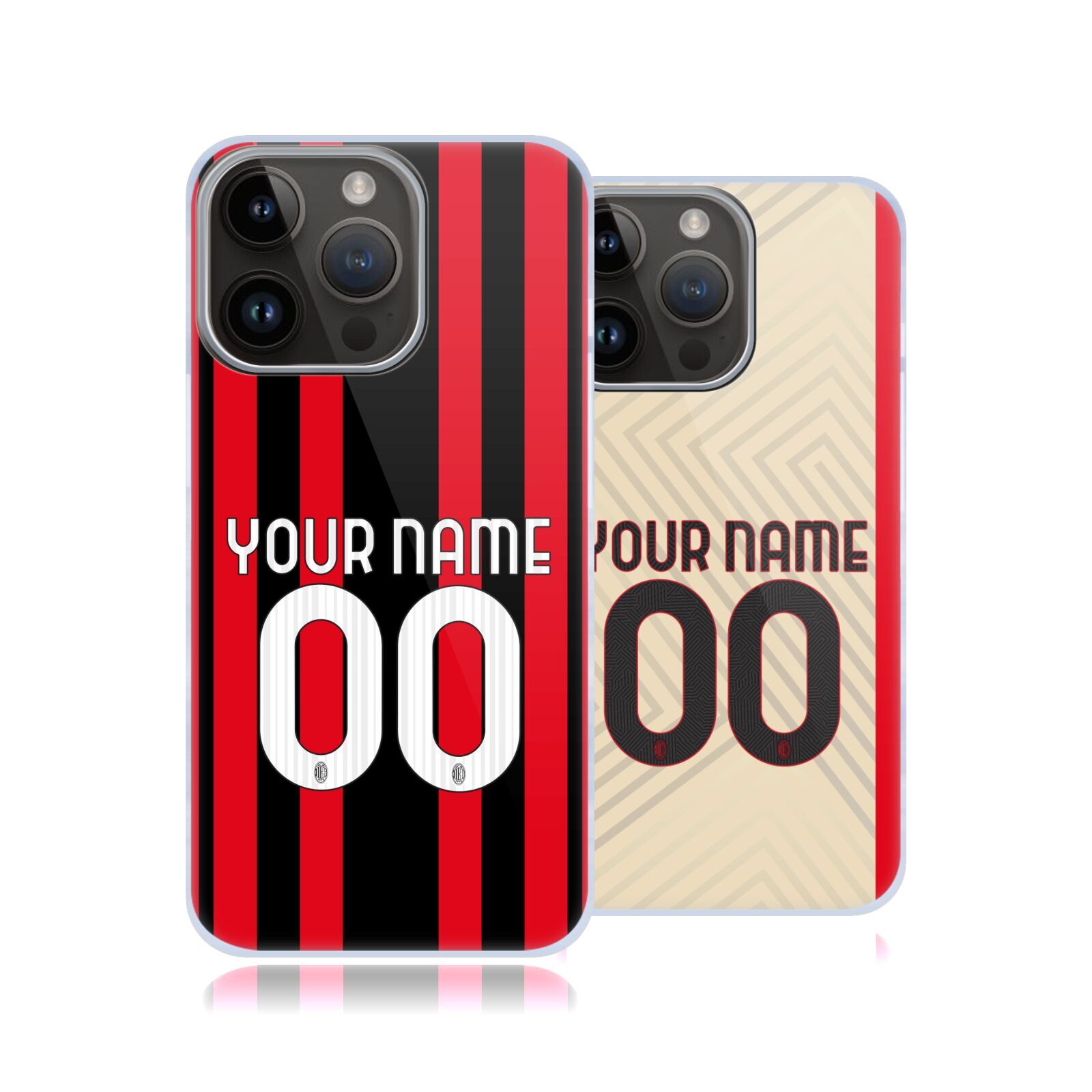 CUSTOM CUSTOMIZED PERSONALIZED AC MILAN 2021/22 KIT CASE FOR APPLE iPHONE PHONES