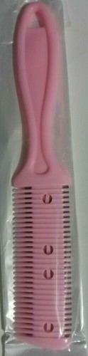 Pink Hair Shaping Razor Comb Great for thinning, layering & shaping hair - Picture 5 of 6