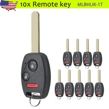 10 For Honda Crv Cr-v 2007 2008 2009 2010 2011 2012 2013 Keyless Remote Key Fob
