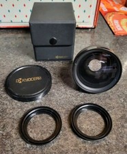 Kyocera WL 1700 WIDE Tele Converter Lens 0.5X In Box With 2 Spacers In Nice Cond