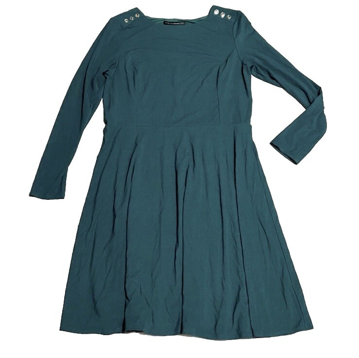 WHBM White House Black Market Forest Green Fit & Flare Stretch Midi Dress 14 | eBay WHBM White House Black Market Forest Green Fit & Flare Stretch Midi Dress 14 | eBay