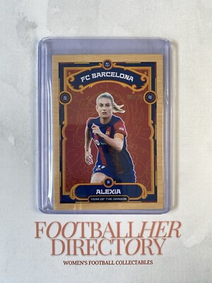 Alexia Putellas 2023-24 Topps Barcelona Year of The Dragon Base Wood 8/35