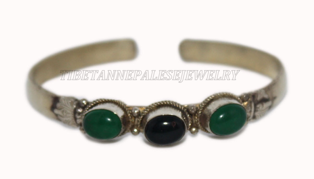 Onyx Bracelet Quartz Bracelet Cuff Bracelet Brass Bracelet Tribal Bracelet