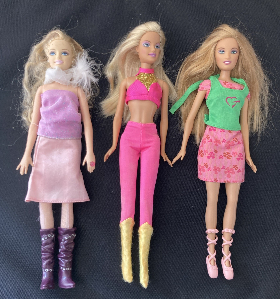 x Vintage Barbies Good Condition Barbie Doll Bundle Mattel UK