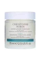 Christophe Robin Cleansing Purifying Scrub with Sea Salt 2.5oz/75ml New