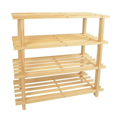2/3/4/5 Tiers Shoe Rack Storage Wooden Organizer Shelf Shelves Stand 2-5 Tier - Picture 8 of 11