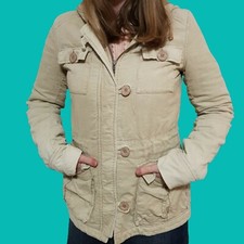 Great Plains Beige Jacket Coat Warm Comfortable Size Uk 8