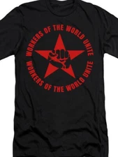 Industrial Workers of the World Unite T shirt tee Union IWW